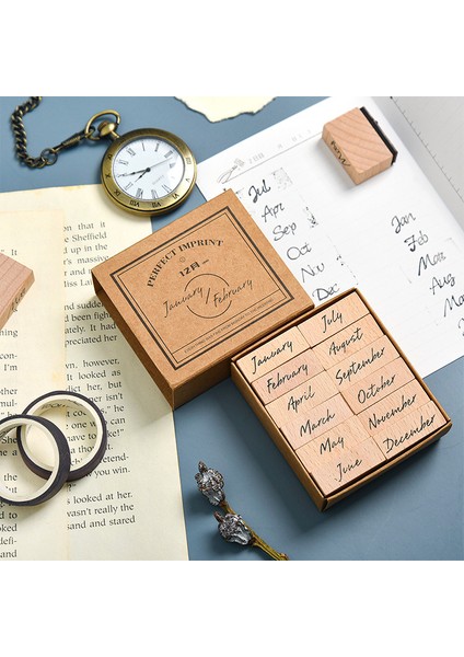 B Hafta Ay Numarası Tasarım Dekoratif Ahşap Kauçuk Numarası Damga Seti Vintage Kart Yapımı Için Dıy Zanaat Süt Scrapbooking (Yurt Dışından) fiyatları