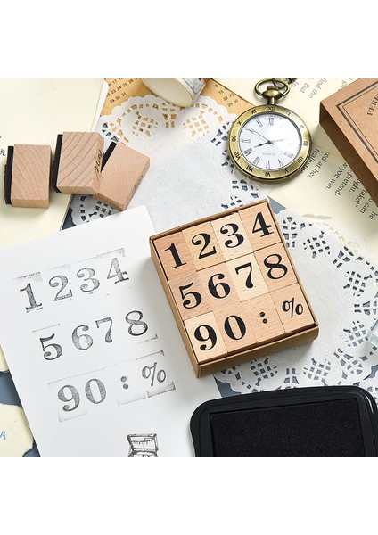 B Hafta Ay Numarası Tasarım Dekoratif Ahşap Kauçuk Numarası Damga Seti Vintage Kart Yapımı Için Dıy Zanaat Süt Scrapbooking (Yurt Dışından) indirimleri
