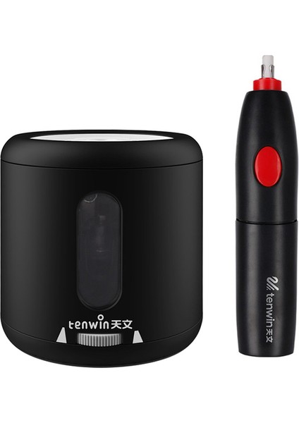 8035-BLACK-8306-BLAK Tenwin 6-8mm Kalemler Elektrikli Otomatik Kalemtıraş Elektrikli Silgi/kauçuk Okul Çocukları Kırtasiye Malzemeleri 8032/8035/8306 (Yurt Dışından)