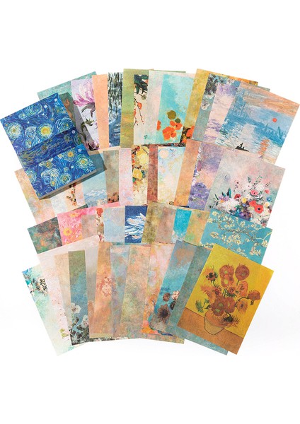 H Shanbu 100 Adet/paket Vintage Alacakaranlık Malzeme Kağıt Hafif Kağıt Retro Kağıtları Deco Scrapbooking Günlük Albümü Dıy Imleri (Yurt Dışından)