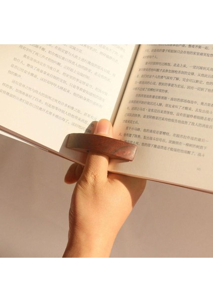 B Ahşap Başparmak Imi Tek El Okuma Başparmak Kitap Tutucu Ofis Kitap Severler Yetişkinler Çocuklar Öğrenci Hızlı Okuma Araçları Y1Q3 (Yurt Dışından)
