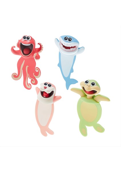 N 1 Adet 3D Okyanus Karikatür Hayvan Kitap Ayracı Hediye Gençler Için Erkek ve Kız Öğrenciler Pvc (Yurt Dışından) modelleri