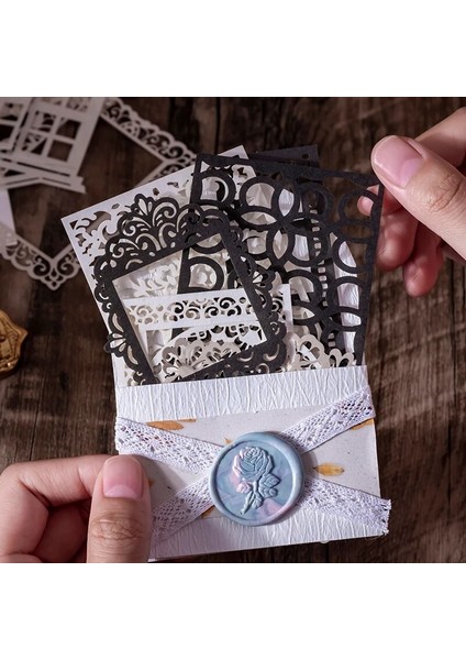 F Dimi 20 Sayfa Kabartmalı Postacı Hallow Malzeme Kağıt Estetik Pencere Çerçevesi Kağıtlar Deco Scrapbooking Kolaj Önemsiz Günlük Günlüğü (Yurt Dışından) fırsatları