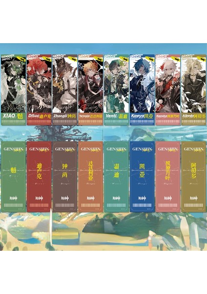 Stil 1 20X7 cm Anime Genshin Darbe Lazer Bilet Colombina Cosplay Yıldız Lazer Bilet Koleksiyonu Hatıra Fan Hediye Diluc Xiao (Yurt Dışından) fiyatları
