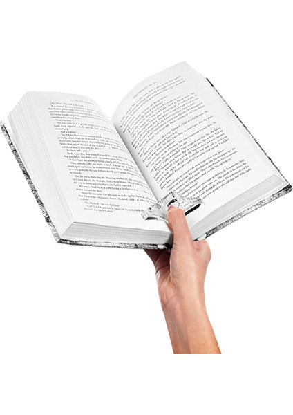 Şeffaf-S 1 Adet Şeffaf Akrilik Yer Imi Başparmak Kitap Sayfası Tutucu Kitap Sayfası Serpme Başparmak Halkası Şeffaf Imi Okuma Aksesuarları (Yurt Dışından)