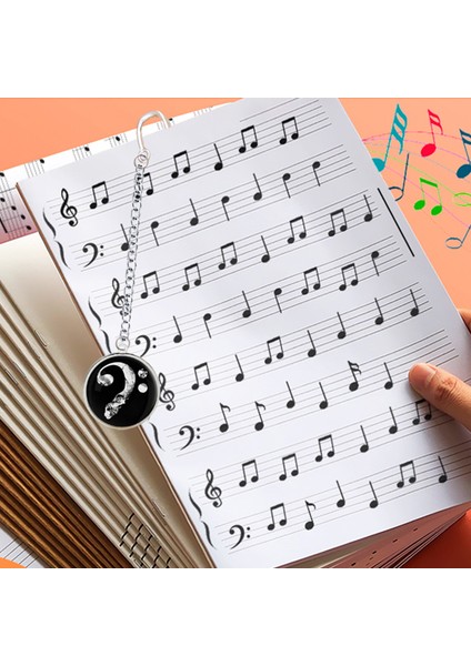 16 Müzik Notları Metal Imi Piyano Kolye Simgesi Tiz Nota Anahtarı Bass Keskin Tüm Not Sembolü Okuma Müzik Kitap Ayracı Dizüstü Bilgisayar (Yurt Dışından) modelleri