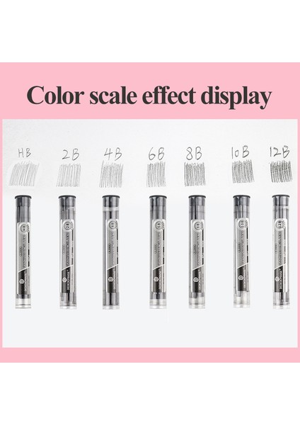 2.0-4.0mm-2pen-7lead 2.0/4.0mm Pres Mekanik/otomatik Kömür Kalem ve Grafit Kurşun/yedekler/çekirdek HB/2B/4B/6B/8B/10B/12B Sanat Çizimi Kırtasiye (Yurt Dışından) modelleri