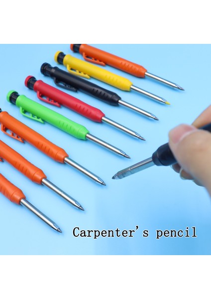 1 Adet Sarı Kalem Katı Kalem Kontrplak Ahşap Üzerinde Işaretlemek Için Mekanik Otomatik Marangozlar Markalama 2.8mm Siyah Kırmızı Sarı Derin Delik Işareti Açar (Yurt Dışından)