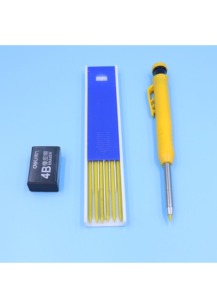 1 Adet Sarı Kalem Katı Kalem Kontrplak Ahşap Üzerinde Işaretlemek Için Mekanik Otomatik Marangozlar Markalama 2.8mm Siyah Kırmızı Sarı Derin Delik Işareti Açar (Yurt Dışından)