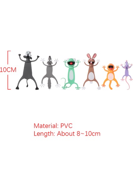 Su Aygırı Çocuklar Için Kawaii Karikatür Hayvan Imi Orijinal Kedi Pvc Kitap Okuma Öğesi Yaratıcı Hediye Okul Kırtasiye (Yurt Dışından)