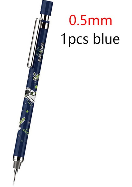 0.5mm 1 Adet Mavi 1 Adet Kawaii Mekanik Kurşun Kalem 0.5/0.7mm Karikatür Otomatik Kurşun Kalem Silgisi Çocuk Hediyeleri Için Okul Ofis Malzemeleri Şarküteri (Yurt Dışından)