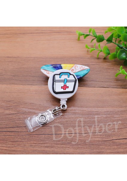 Ilk Yardım Çantası Sevimli Ambulans Stetoskop Silikon Geri Çekilebilir Rozet Makara Doktor Hemşire Göğüs Kartı Sergi Tutucu Klip (Yurt Dışından) fiyatları