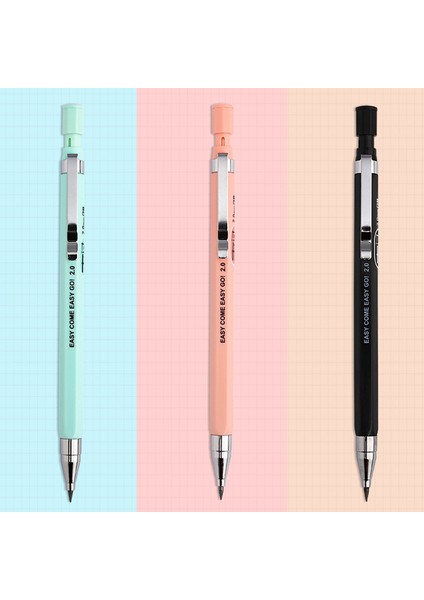 Pembe Kalem Seti D 2.0 2b Kalem Kalın Başlı Mekanik Kurşun Kalem Siyah Renkler Kurşun Otomatik Öğrenciler Toksik Olmayan Mühendislik Çizim Sanat Öğrencileri (Yurt Dışından)