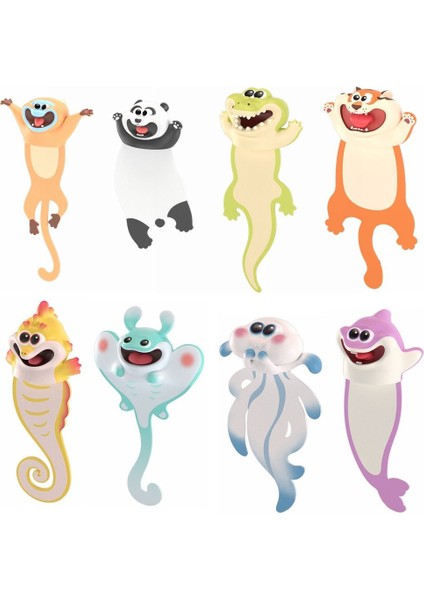 Kedi Pvc Okyanus Serisi 3D Stereo Işaretleyici Hayvan Kitap Ayracı Kitap Okuma Severler Işareti Kitap Ayracı Öğrenme Kırtasiye Çocuklar Için Hediye (Yurt Dışından) modelleri