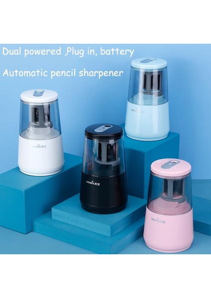 Siyah Tenwin Otomatik Elektrikli Kalemtıraş Ağır USB Mekanik Çocuklar Kızlar Için Okul Kırtasiye Ofis ve Kırtasiye (Yurt Dışından) fiyatları