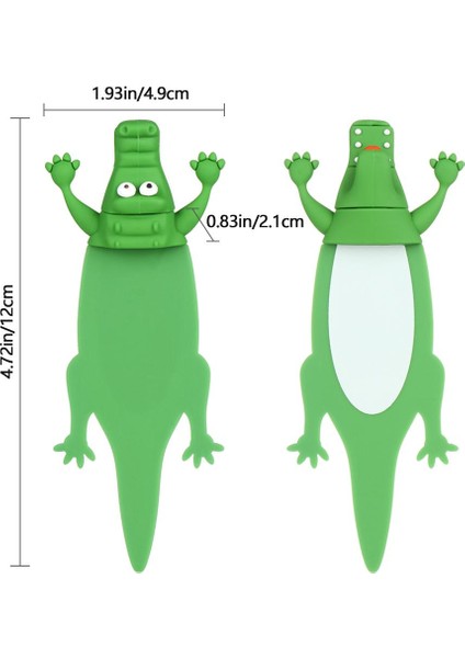 Stil 1 Kawaii Pvc Sayfa Ayracı Köpekbalığı Timsah Kitap Desteği Okul Malzemeleri 3D Yer Ayracı Kitap Klipsi (Yurt Dışından) fiyatları