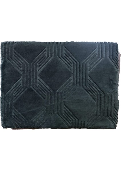 Trendy Art Deco Çift Kişilik Battaniye Haki 220X240
