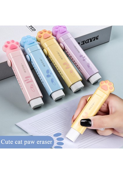 Stil 4 Kawaii Kedi Pençe Silgi Seti Okul Malzemeleri Gomme Itin Sevimli Silgi Çizim Borracha Öğrenci Kırtasiye Gomas De Borsuplies Kauçuk (Yurt Dışından) indirimleri