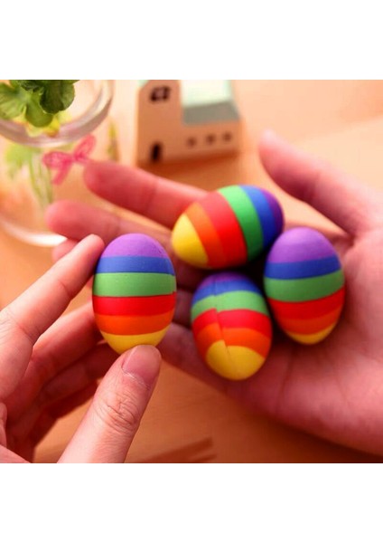 2 Adet 2 Adet Gökkuşağı Yumurta Silgi Kawaii Sevimli Renkli Kurşun Kalem Silgisi Çocuklar Için Okul Öğrencileri Kırtasiye Çocuklar Hediye Oyuncaklar Ödül (Yurt Dışından) fırsatları