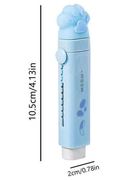 Mavi Kedi Pençe Şekilli Silgi Çocuklar Geri Çekilebilir Kurşun Kalem Silgisi Sevimli Kauçuk Kalem Kawaii Silgi Çocuklar Öğrenciler Için Sevimli Kauçuk Okul (Yurt Dışından)