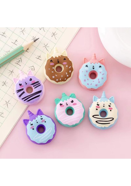 5 Adet 5 Adet Macaron Okul Ofis Malzemeleri Unicorn Donut Tatlı Düzeltme Araçları Kalem Silgi Kauçuk Silgi Çizim Aksesuarları (Yurt Dışından) modelleri