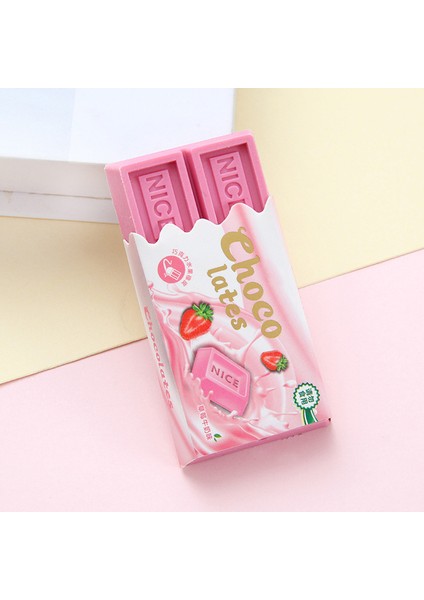 Pembe Karikatür Çikolata Tasarım Silgi Kawaii Büyük Silgi Öğrenci Boyama Yazma Kurşun Kalem Silgisi Kore Kırtasiye Okul Ofis Için (Yurt Dışından)