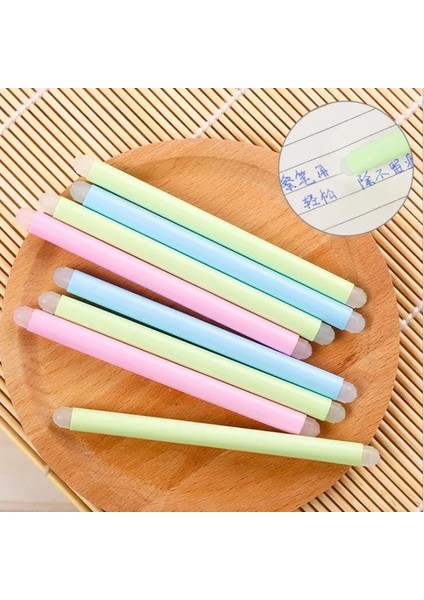 Pembe 6 Adet Sevimli Kawaii Silinebilir Kalem Özel Silgi Lastik Çubuk Mavi Yeşil Pembe Isteğe Bağlı Çocuk Hediye Kırtasiye Ofis Malzemeleri (Yurt Dışından) modelleri