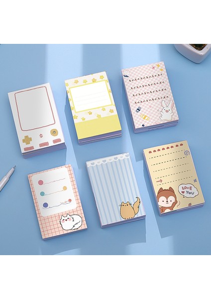 SR2017-4 100 Yaprak Kawaii Bloknot Gevşek Yaprak Kitap Memo Etiket Öğrenci Planlayıcısı Defterler Dekor Yapışkan Notlar Okul Ofis Için Supplie (Yurt Dışından) indirimleri
