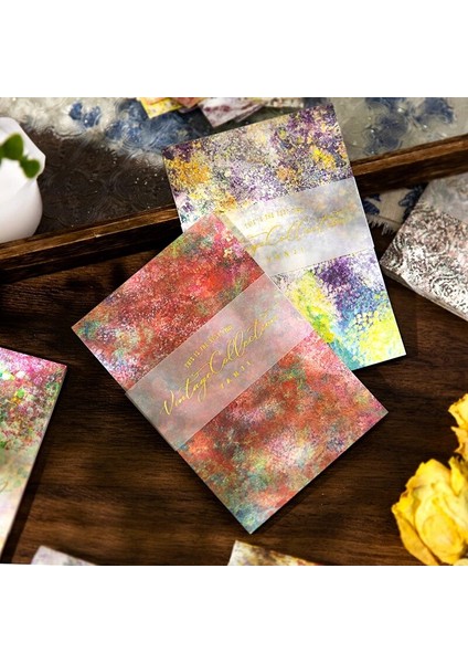 B Yoofun 40 Adet/grup Benzersiz Benekli Renkli Arka Plan Dekorasyon Malzemesi Kağıtları Yaratıcı Not Pedleri Dergisi Scrapbooking Kendi Başına Yap Kağıdı (Yurt Dışından) fiyatları