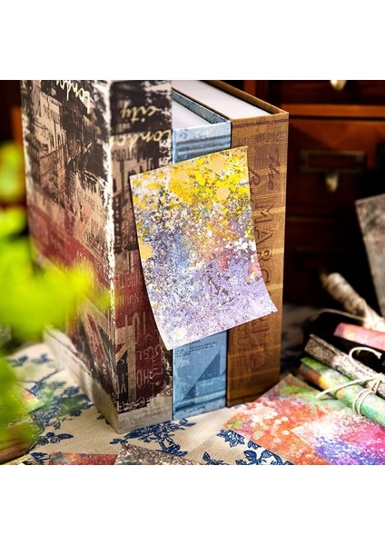 B Yoofun 40 Adet/grup Benzersiz Benekli Renkli Arka Plan Dekorasyon Malzemesi Kağıtları Yaratıcı Not Pedleri Dergisi Scrapbooking Kendi Başına Yap Kağıdı (Yurt Dışından) modelleri