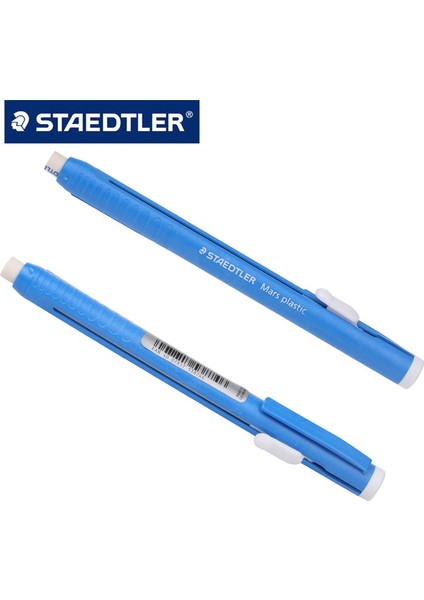 528 55 1 x Dolum Staedtler 528 Mars Plastik Kalem Şekilli Kurşun Kalem Silgisi Değiştirilebilir Geri Çekilebilir Mavi Silgi Tutucu Kırtasiye Ofis Okul Malzemeleri (Yurt Dışından) fiyatları