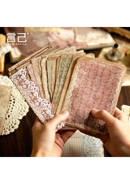 E Journamm 50 Adet/paket Vintage Çiçek Hafif Kağıt Karalama Defteri Malzemeleri Dıy Fotoğraf Albümü Kolaj Journalling Yaratıcı Kırtasiye Kağıdı (Yurt Dışından) fırsatları