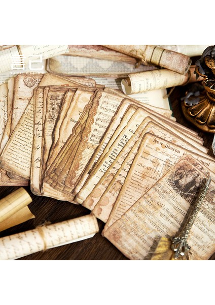 E Journamm 50 Adet/paket Vintage Çiçek Hafif Kağıt Karalama Defteri Malzemeleri Dıy Fotoğraf Albümü Kolaj Journalling Yaratıcı Kırtasiye Kağıdı (Yurt Dışından) indirimleri
