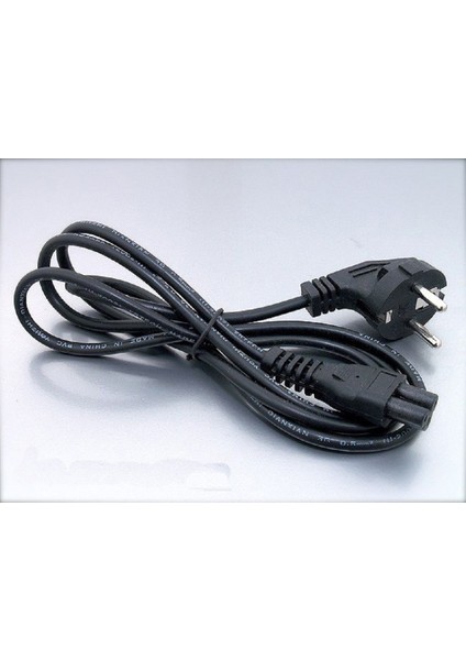 Notebook Laptop Şarj Adaptörü için ELEKTRİK KABLOSU 3lü UÇ Yonca Asus - acer - samsung DELL HP uyumlu Power Güç Kablosu YONCA TİP