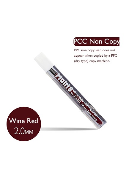 Kopyasız Şarap Kırmızısı Lifemaster Pentel Multi 8 Kurşunlu Yedek Mekanik Kurşun Kalem Yedekleri 2,0 mm Renkli Kurşun Kalem Kurşun Grafit Scrapbooking Tasarım Kırtasiye (Yurt Dışından)