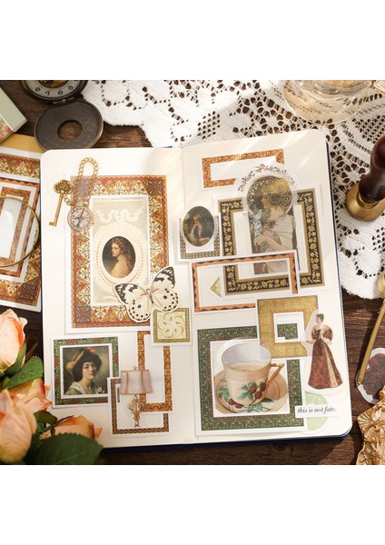 D Journamm 30 Adet/paket Vintage Çiçek Dantel Malzemeleri Kağıt Dekor Günlüğü Dıy Karalama Defteri Kolaj Kırtasiye Çok Fonksiyonlu Kraft El Işi Kağıdı (Yurt Dışından) indirimleri
