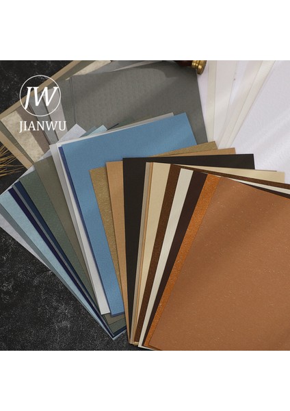 Scz-Dxjjkwl-02 Jıanwu 12 Sayfa Basit Günlük Dekorasyon Özel Malzeme Kağıt Bloknot A5 Scrapbooking Arka Plan Notları Kağıt Kırtasiye (Yurt Dışından)