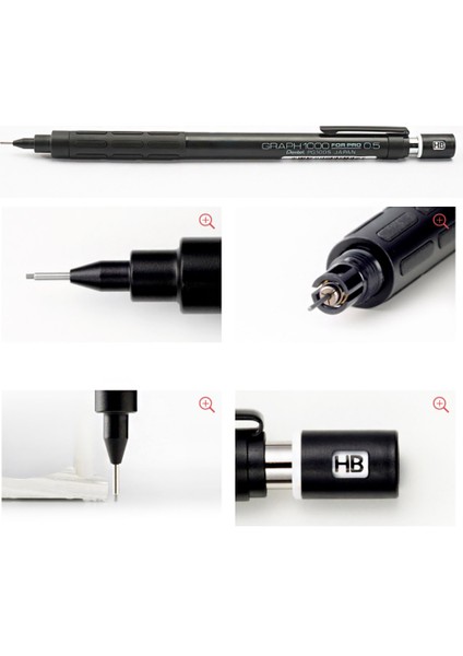 0.3 Artı Bir Dolum Japonya Pentel Mekanik Kalem Seti Grafik 1000 Pro Classic Otomatik Kalem 0.3mm/0.5mm/0.7mm/0.9mm Ofis Okul Kırtasiye (Yurt Dışından)