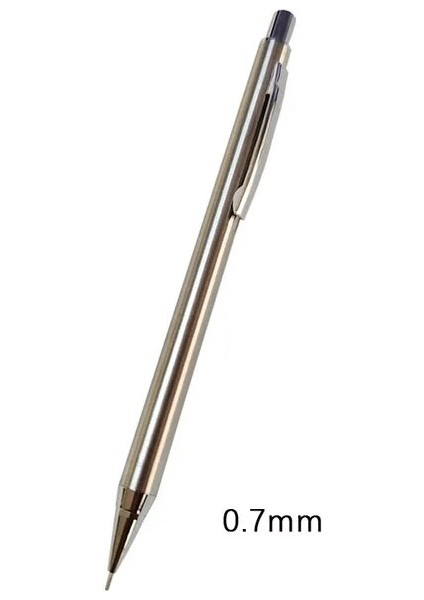 1 Adet 0.7mm B 0.3mm ~ 3.0mm Metal Mekanik Kurşunkalemler Yüksek Kalite 2b Sanat Çizim Otomatik Kalem Tam Paslanmaz Çelik Kalemlik Bakır Çekirdek Kalem (Yurt Dışından)