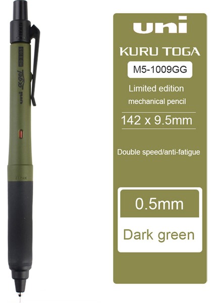 1 Adet 0.5 mm Yeşil Yeni Uni Alfa Jel Anahtarı Mekanik Kalem Tutma Kuru Toga Otomatik 0.3 0.5 mm Yumuşak Rahat Kavrama M5-1009GG Sınırlı Sayıda (Yurt Dışından)