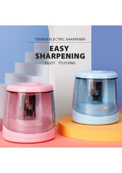 Pembe Elektrikli Otomatik Kalemtıraş Anahtarı Kalemtıraş 6-8mm Kalem Renkli Kurşun Kalem Okul Ofis Kırtasiye Ev (Yurt Dışından) fiyatları
