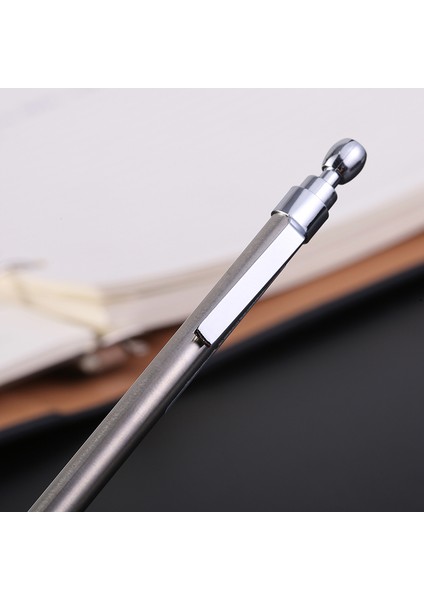 Çelik Renk Guoyi K99 Dıy Mini Metal Otomatik Kalem 0.7mm Öğrenme Ofis Okul Için Uygun Lüks Kırtasiye Hediye Otel Iş Kalemi (Yurt Dışından)
