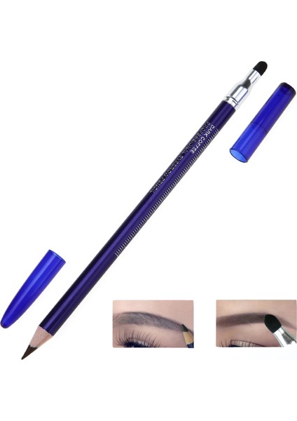 Siyah 2 Adet Su Geçirmez Microblading Kalem Kalıcı Makyaj Dövme Kaş Işaretleyici Kalem Çift Uçlu Konumlandırma Kalem Silgi ile (Yurt Dışından)