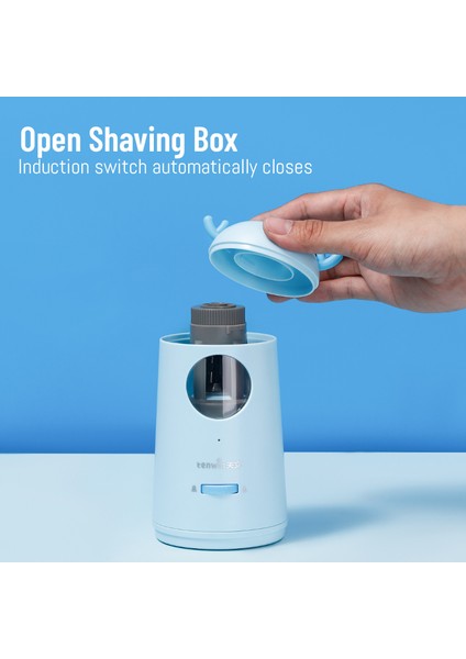 Mavi Tenwin Tip-C Şarjlı Elektrikli Kalemtıraş Yarı Otomatik Şarj Edilebilir Kalemtıraş Ofis Kampüsü Kırtasiye Çocuklar Için (Yurt Dışından) fırsatları