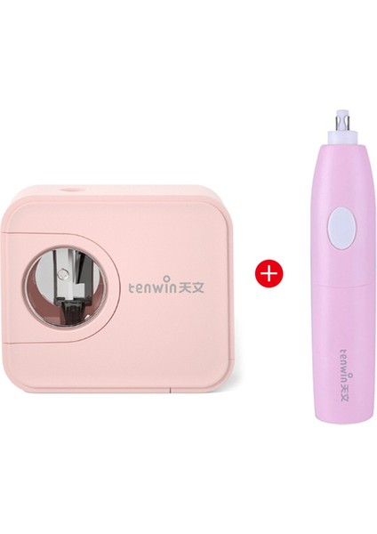 Pembe A B Elektrikli Kalemtıraş Seti Kalemler Için Kawaii Kırtasiye Otomatik Masaüstü Elektrikli Süpürge Mekanik Silgi Çocuklar Okul Malzemeleri (Yurt Dışından)