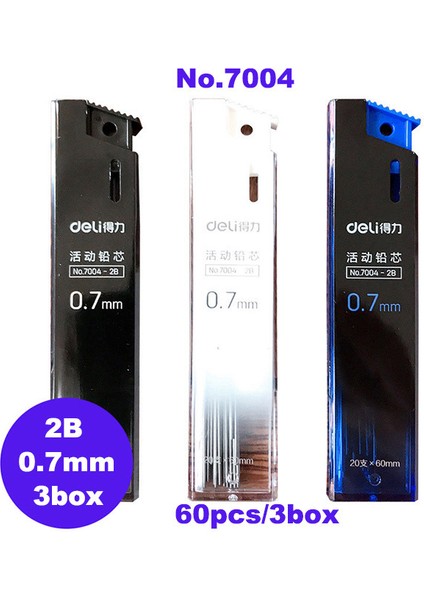 7004-07-2B Deli Mekanik Kurşun Kalem 0.7mm Hb Metal Otomatik Kalemler Öğrenci Sanat Kroki Yazma 2b Kalem Kurşun Yedekler Silgi ile (Yurt Dışından)