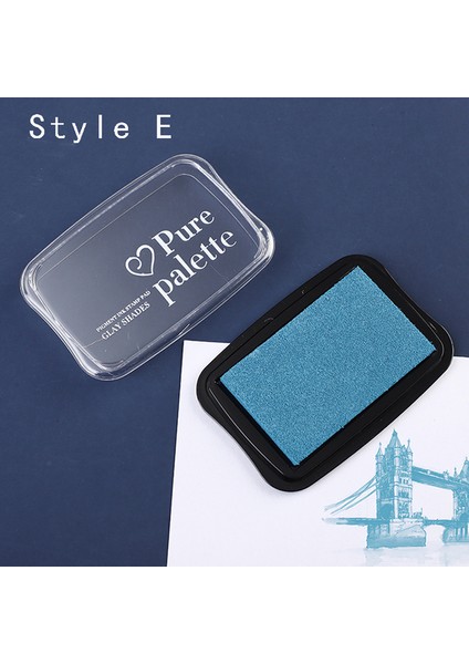 E Mr Kağıt 12 Renk Vintage Tarzı El Yapımı Dıy Zanaat Yağ Bazlı Mürekkep Pedi Kumaş Ahşap Kağıt Scrapbooking Mürekkep Pedi Parmak Boyama (Yurt Dışından)