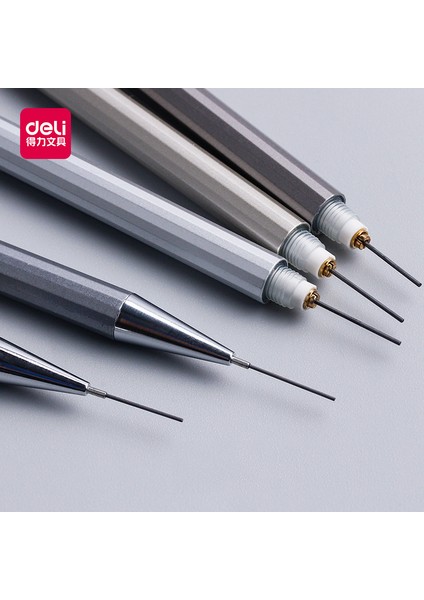 1 Adet Koyu Gri 0.7 mm Delı Yüksek Kaliteli Tam Metal Mekanik Kurşun Kalem 0.5/0.7 Lapices Profesyonel Boyama ve Yazma Okul Malzemeleri (Yurt Dışından)