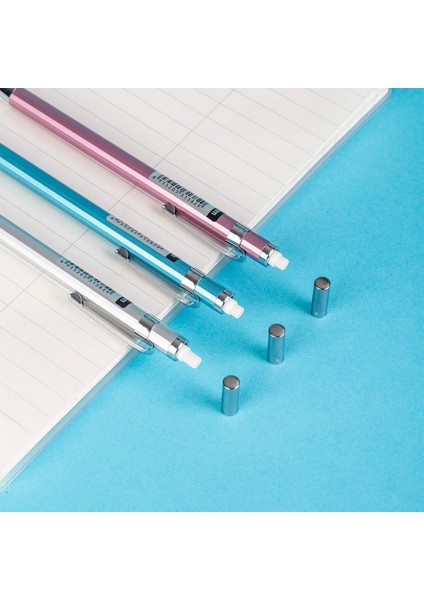 1 Adet 0.7mm Gümüş Şarküteri Metal Mekanik Kurşun Kalem 0.5mm / 0.7mm Kurşun Geri Çekilebilir Siyah Kurşun Kalemler Kırtasiye (Yurt Dışından) fırsatları