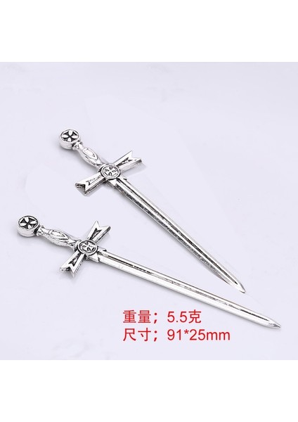 4 Adetb Antik Gümüş 6/4 Adet Antik Kılıç Bıçak Imi Takılar Gümüş Kılıç Bıçak Imi Kolye Yaratıcı Zanaat Malzemeleri Dıy Takı Yapımı (Yurt Dışından)